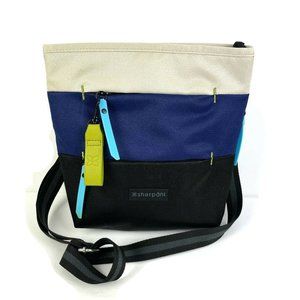 Sherpani Sadie Crossbody Bag Blue Black Vegan Colorblock Handbag Purse New